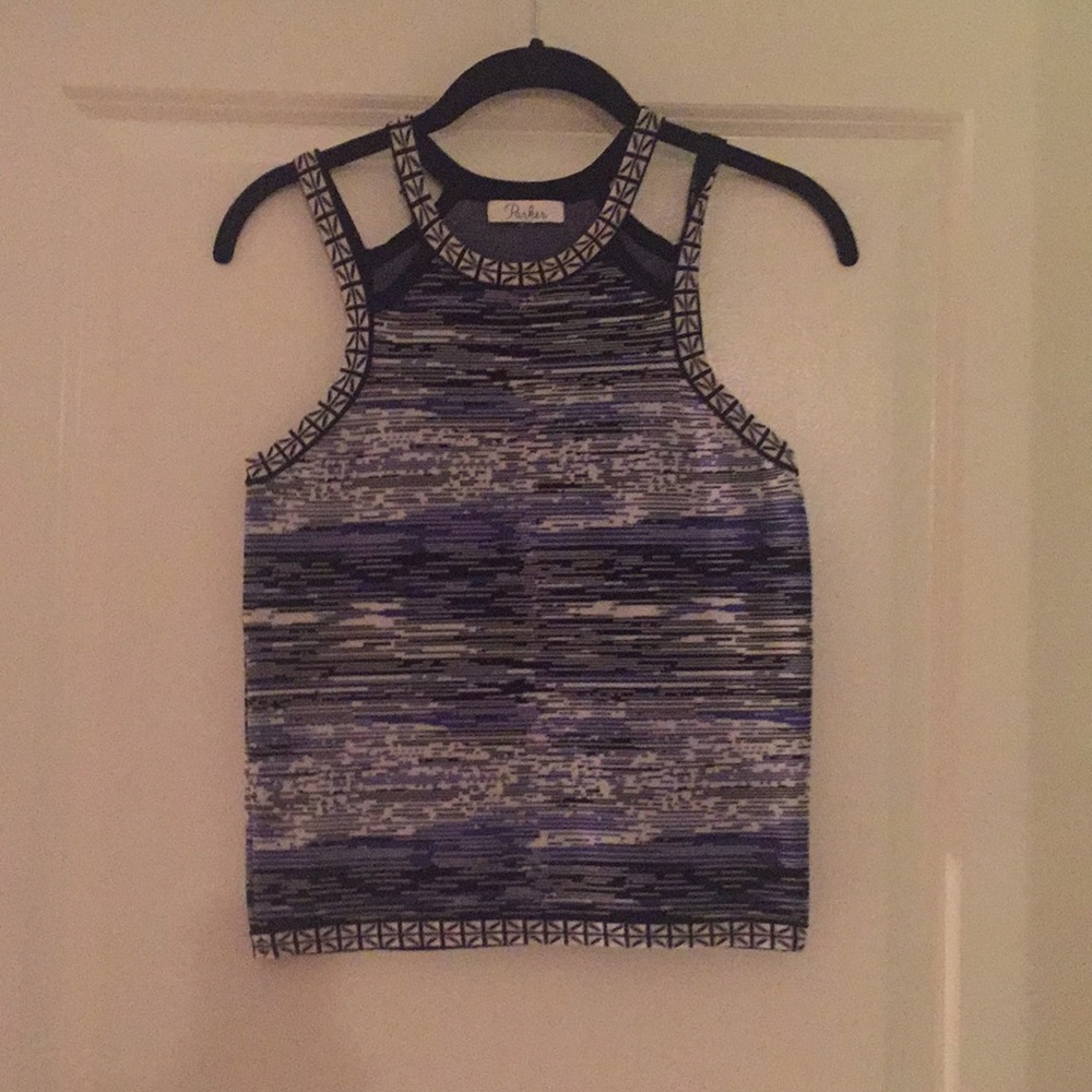 Parker blue multicolor tank top
